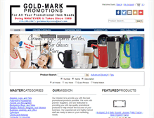 Tablet Screenshot of goldmarkpromotions.com